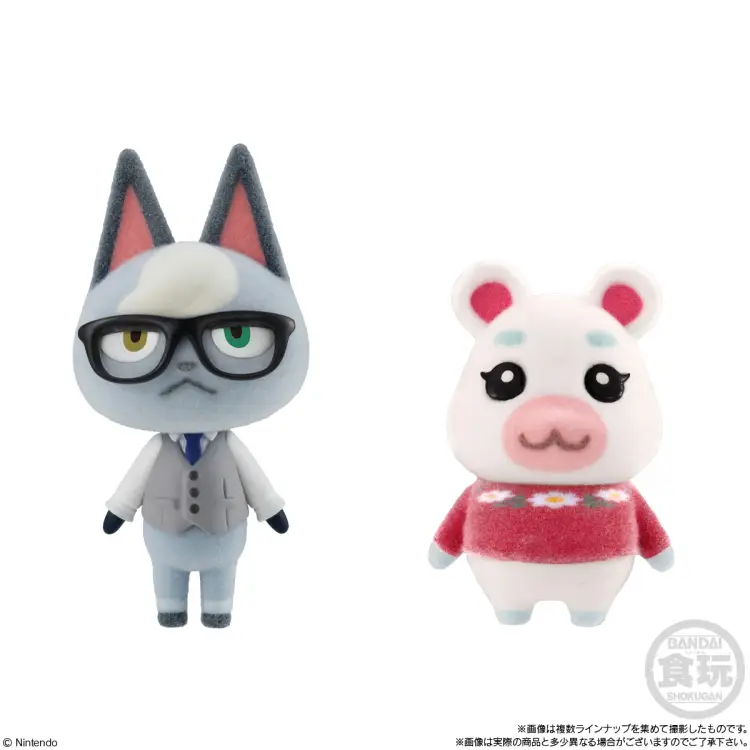 Banpresto - ANIMAL CROSSING - Flocked Doll  -  Assortiment 10 Figurine 2.5cm