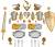 Bandai Model Kit - GUNDAM - 30MF ITEM SHOP 6 (GOLD / SILVER OPTION) - Model Kit