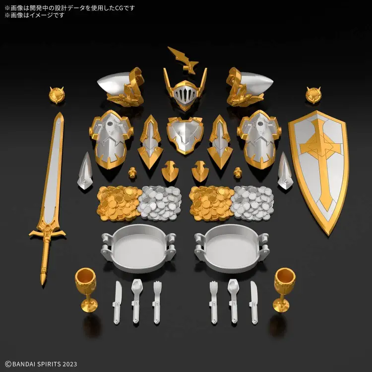 Bandai Model Kit - GUNDAM - 30MF ITEM SHOP 6 (GOLD / SILVER OPTION) - Model Kit