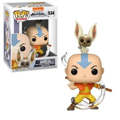 Funko POP - Avatar - Aang with Momo #534
