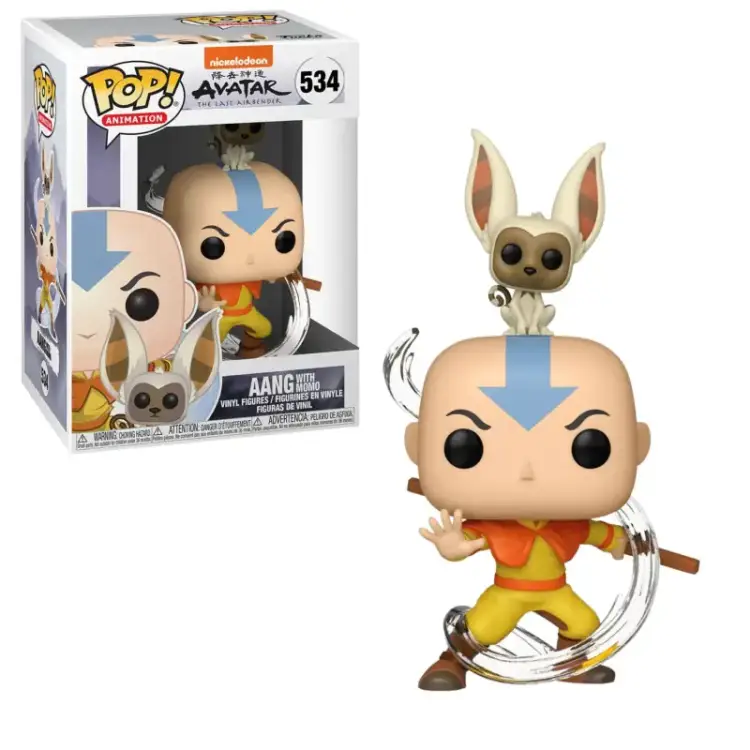 Funko POP - Avatar - Aang with Momo #534