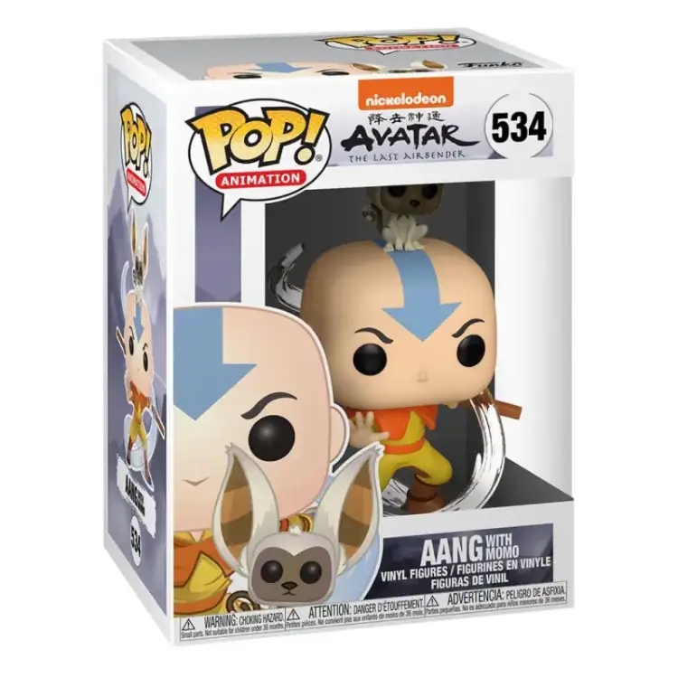 Funko POP - Avatar - Aang with Momo #534