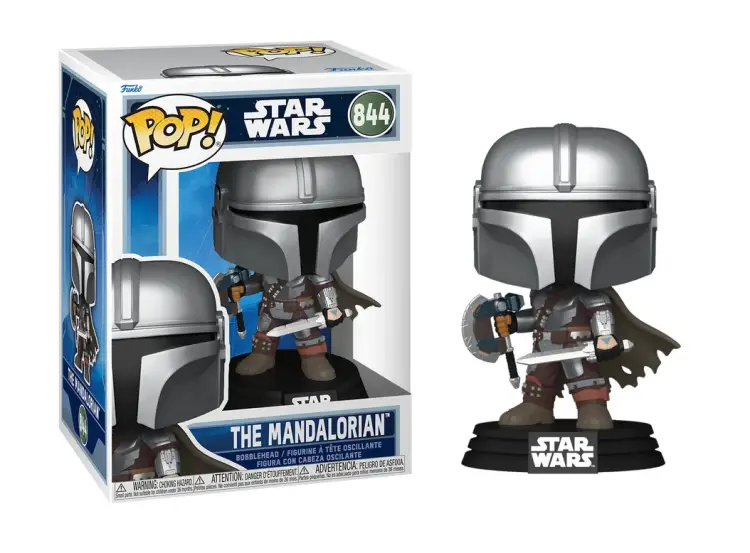 Funko POP! MANDALORIAN & GROGU - POP Star Wars N°844 - The Mandalorian Dual Wield