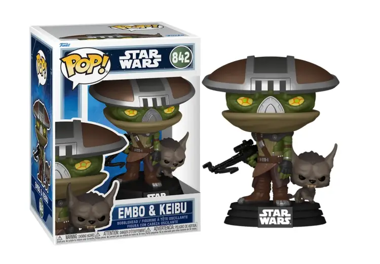 Funko POP! MANDALORIAN & GROGU - Embo & Buddy N° 842 - Embo & Keibu