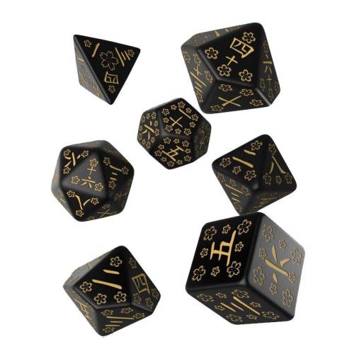 Komplet Kości Q Workshop - Japanese Dice Set Deep Night Firefl