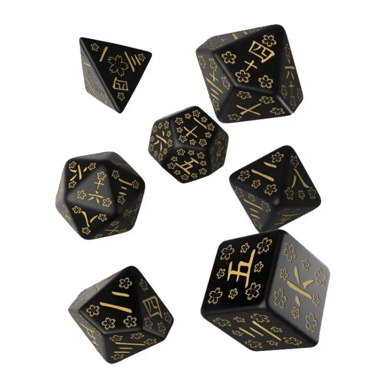 Komplet Kości Q Workshop - Japanese Dice Set Deep Night Firefl