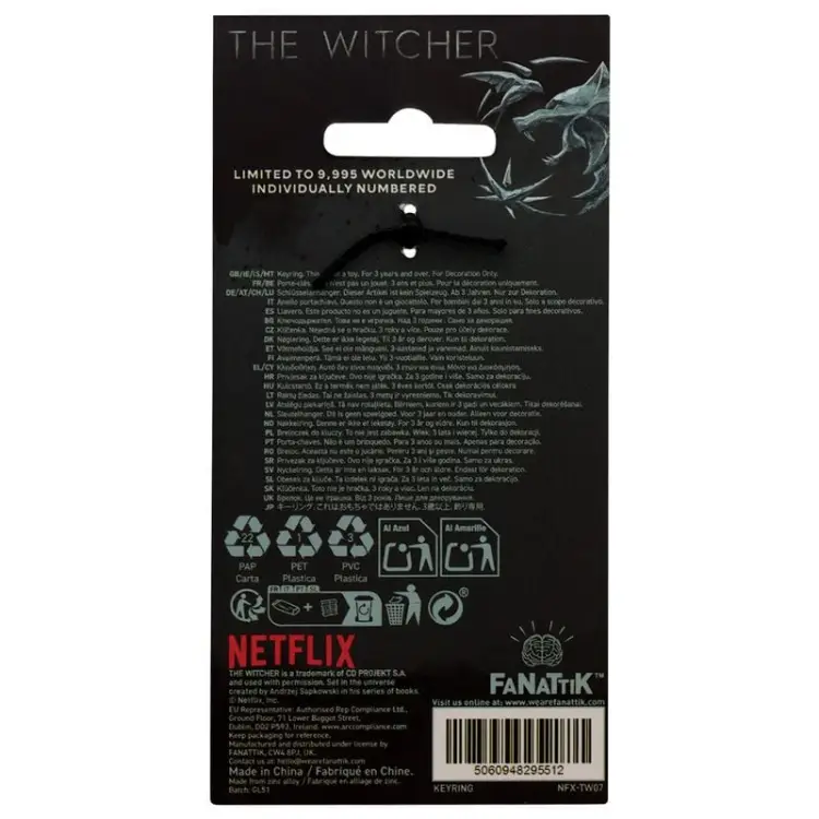Fanattik - THE WITCHER - The witcher and roach - Limited Edition Keyring