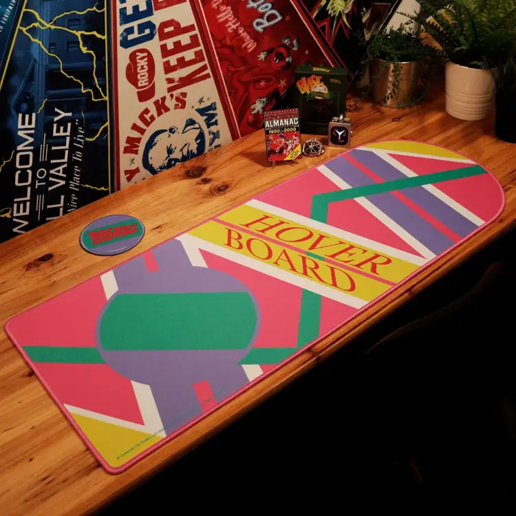 Fanattik - BACK TO THE FUTURE - Hoverboard - XL Desktop Mat + 1 Coaster