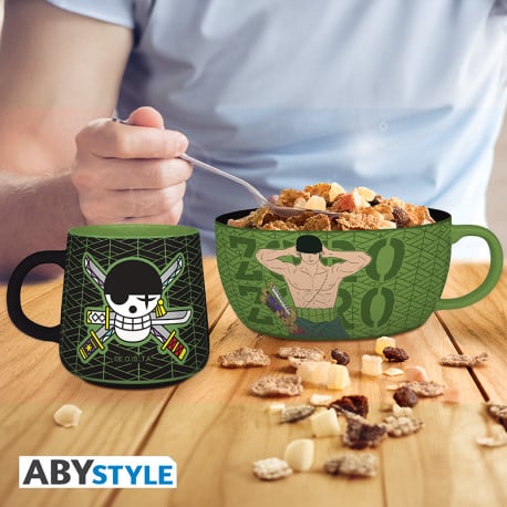 GB Eye - ONE PIECE - Zoro - Set Petit Déjeuner Mug + Bol