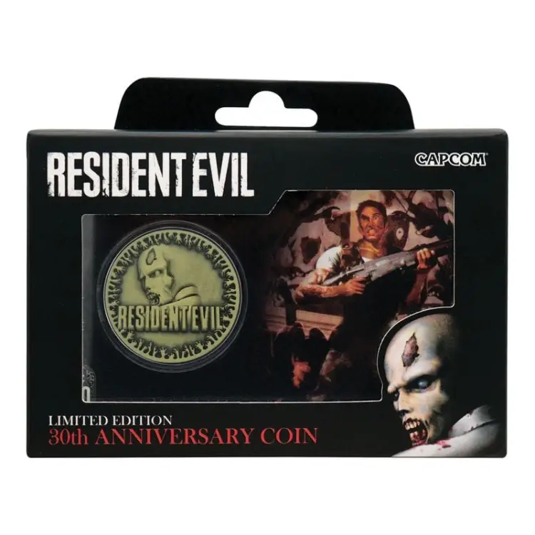 Fanattik - RESIDENT EVIL - 30th Anniversary - Limited Edition Coin -Antique Brass