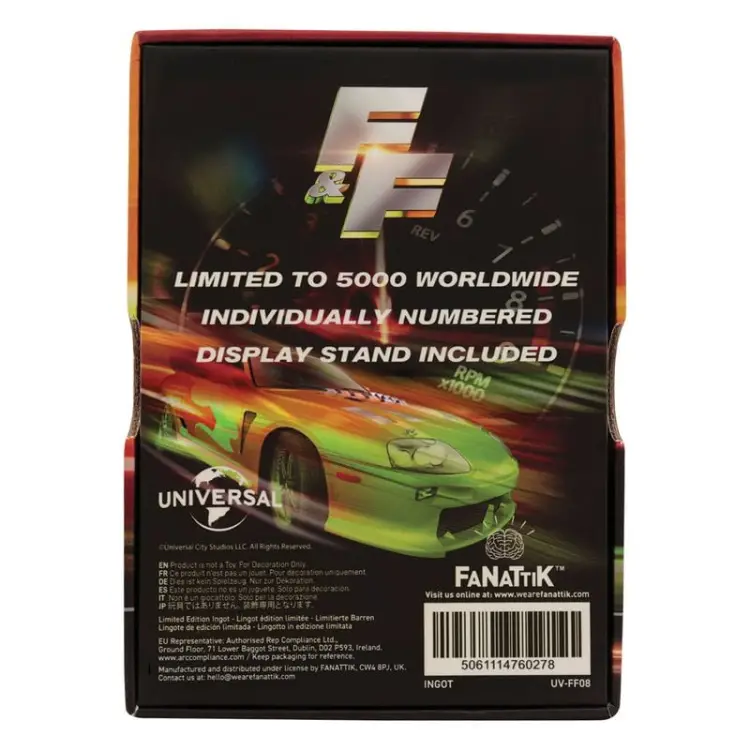 Fanattik - FAST & FURIOUS - Stained Glass - Limited Edition Ingot