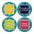 Fanattik - SCRABBLE - 4 Embossed Metal Coasters