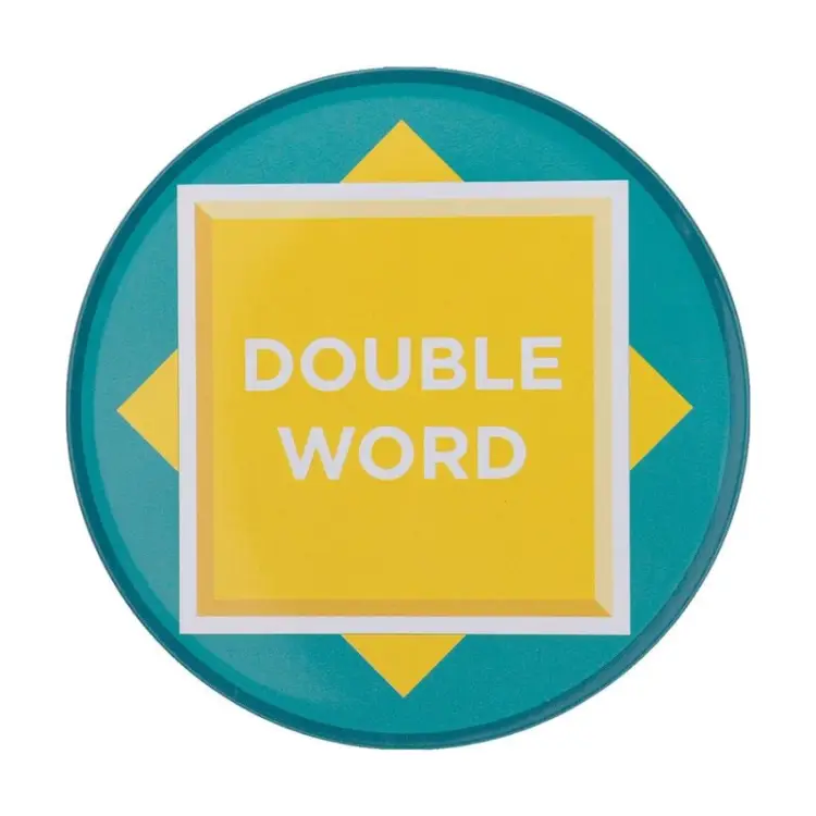 Fanattik - SCRABBLE - 4 Embossed Metal Coasters
