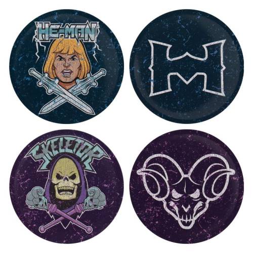 Fanattik - MASTERS OF THE UNIVERSE - 4 Embossed Metal Coasters