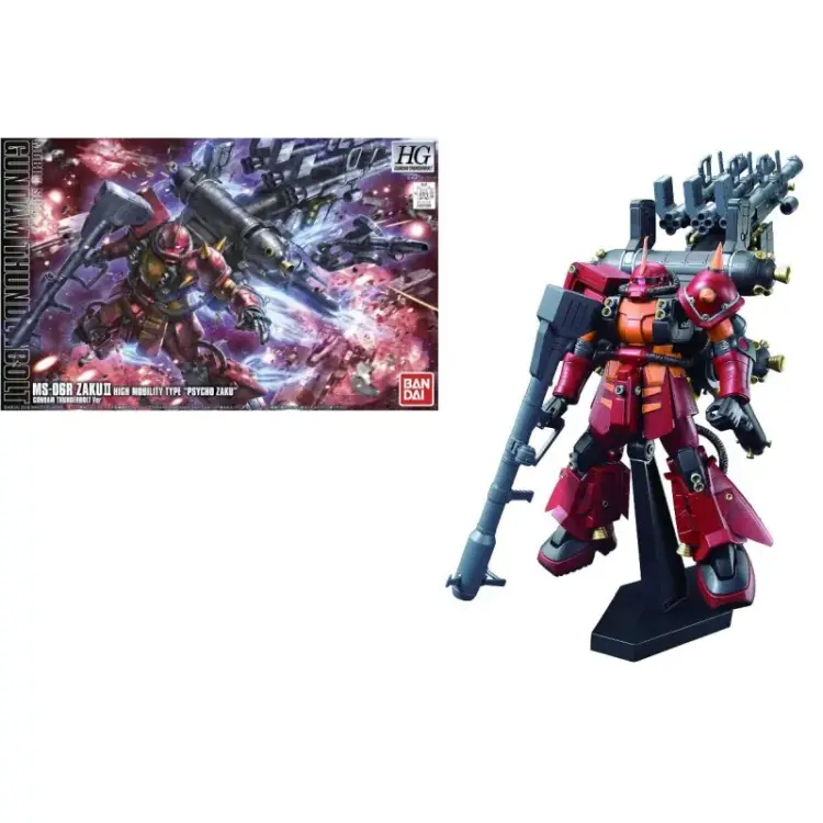 Model Figurki Gundam - High Grade Gunpla: ZAKU II High Mobility "Psycho Zaku" 1/144