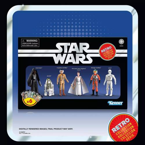 Hasbro - STAR WARS 4 - Multipack - 6 Figure Set Retro Collection 10cm