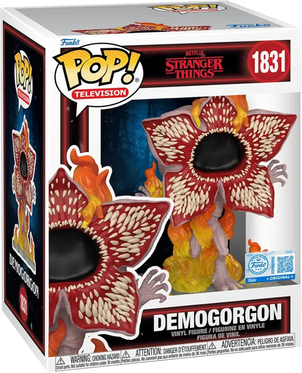 Funko - STRANGER THINGS - POP Premium N°1831- Demorgogon (On Fire)
