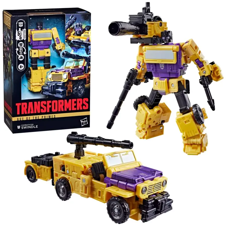 Hasbro - TRANSFORMERS - Swindle - Figure Age of the Primes Voyager Class 16cm