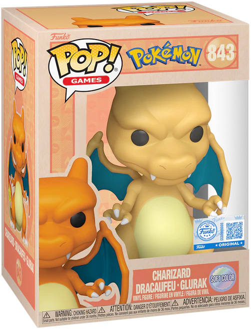Funko - POKEMON - POP Games N° 843 - Charizard (Soft Color)