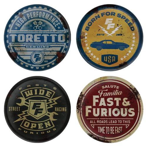 Fanattik - FAST & FURIOUS - Set of 4 Coasters - Limited Edition