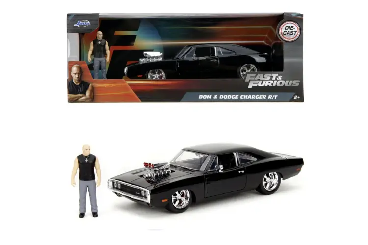 Jada Toys Fast & Furious - 1970 Dodge Charger + Figure 1:24
