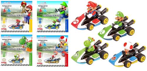 Carrera - MARIO KART 8-Mario, Luigi, Yoshi, Toad -Display 12pcs Pull Back Action