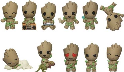 Monogram - GROOT - Series 1 - 3D Foam Bag Clip (Display 24 Pcs)