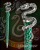 Noble Collection Harry Potter - Pióro Domu Hogwartu - Slytherin