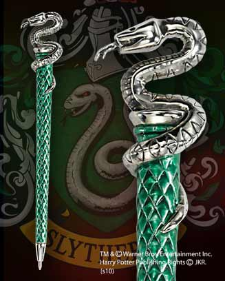 Noble Collection Harry Potter - Pióro Domu Hogwartu - Slytherin