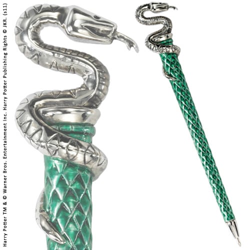 Noble Collection Harry Potter - Pióro Domu Hogwartu - Slytherin
