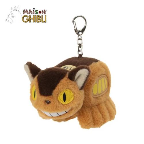 Semic - MY NEIGHBOR TOTORO - Catbus - Plush Keychain Nakayoshi