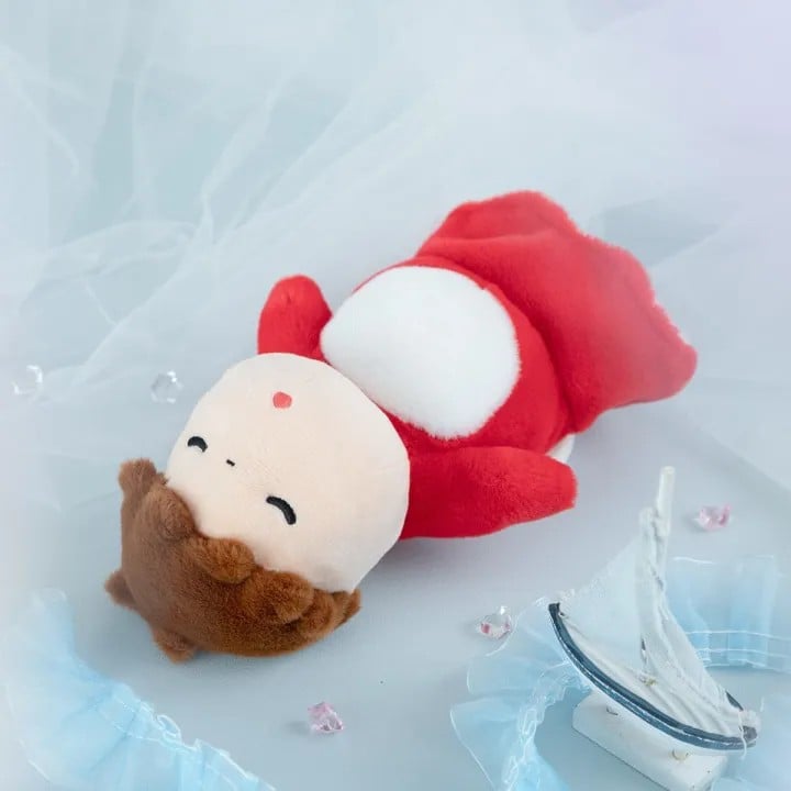 Semic - PONYO ON THE CLIFF - Ponyo lies down - Nakayoshi Plush 15cm