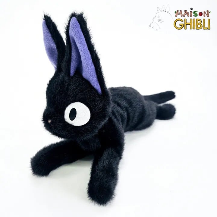 Semic - KIKI'S DELIVERY SERVICE - Jiji lies down - Funwari Plush 24cm