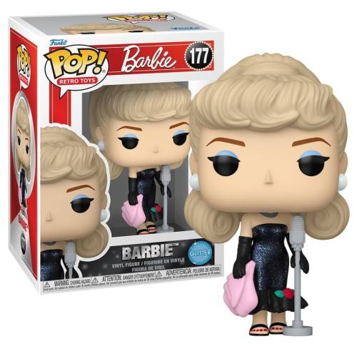 Funko - BARBIE - POP Retro Toys N° 117 -Barbie Solo in the Spotlight (Glitter)