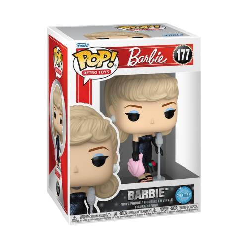 Funko - BARBIE - POP Retro Toys N° 117 -Barbie Solo in the Spotlight (Glitter)
