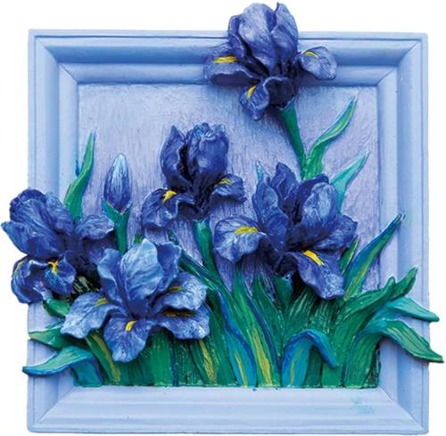 Madness - MAGNET DIY - Lilac Irises - Resin DIY 3D Painting Magnet