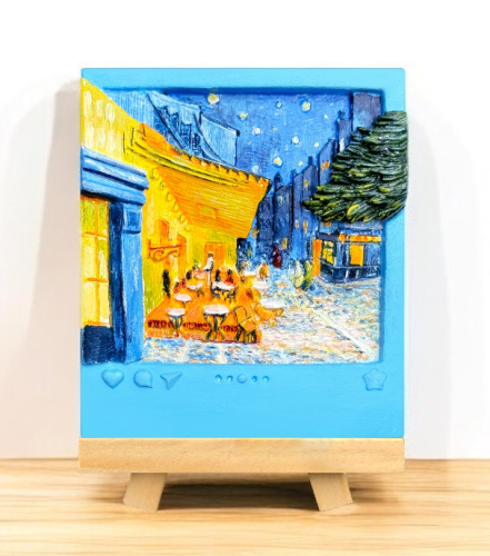 Madness - MAGNET DIY - Cafe Terrace at night - Resin DIY 3D Painting Magnet