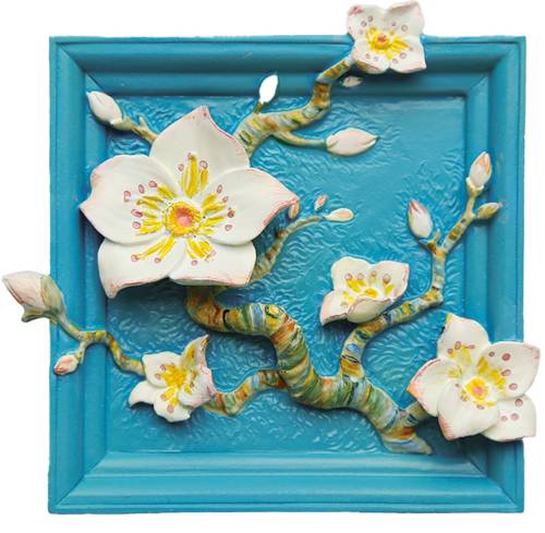 Madness - MAGNET DIY - Apricot Blossom - Resin DIY 3D Painting Magnet