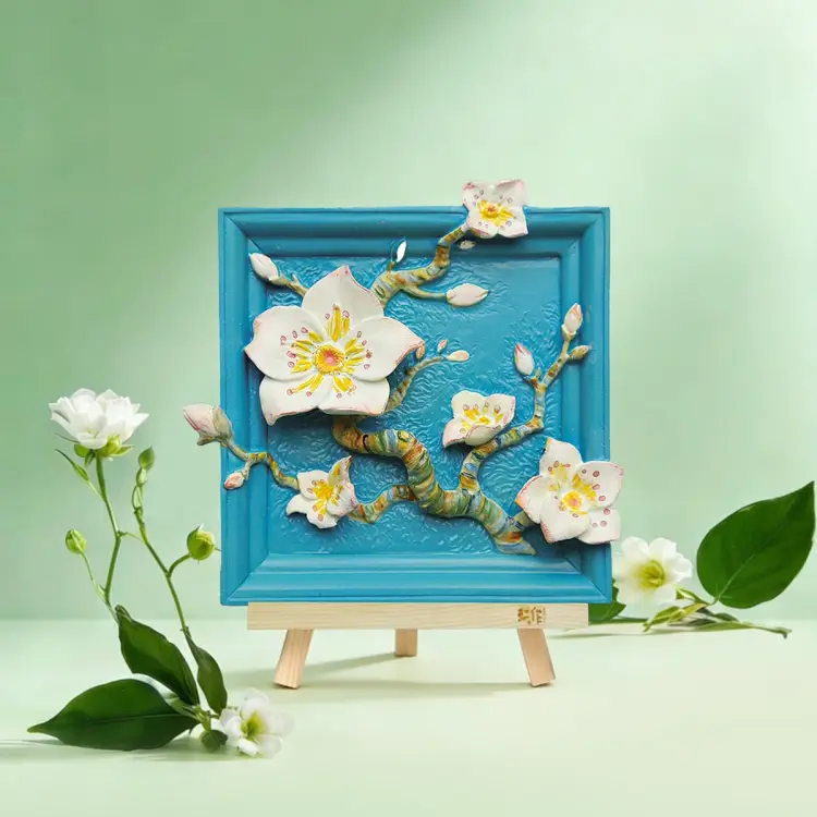 Madness - MAGNET DIY - Apricot Blossom - Resin DIY 3D Painting Magnet