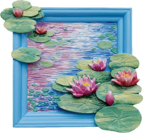 Madness - MAGNET DIY - Water Lilies - Resin DIY 3D Painting Magnet
