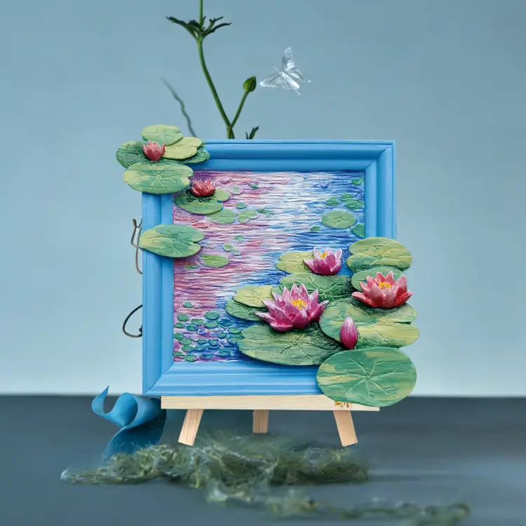 Madness - MAGNET DIY - Water Lilies - Resin DIY 3D Painting Magnet