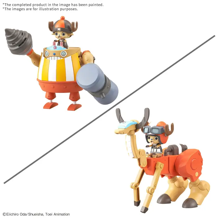 Bandai Model Kit - ONE PIECE- Chopper Robo Supper 4&5 Kung Fu ...& Walk Hopper -Model Kit