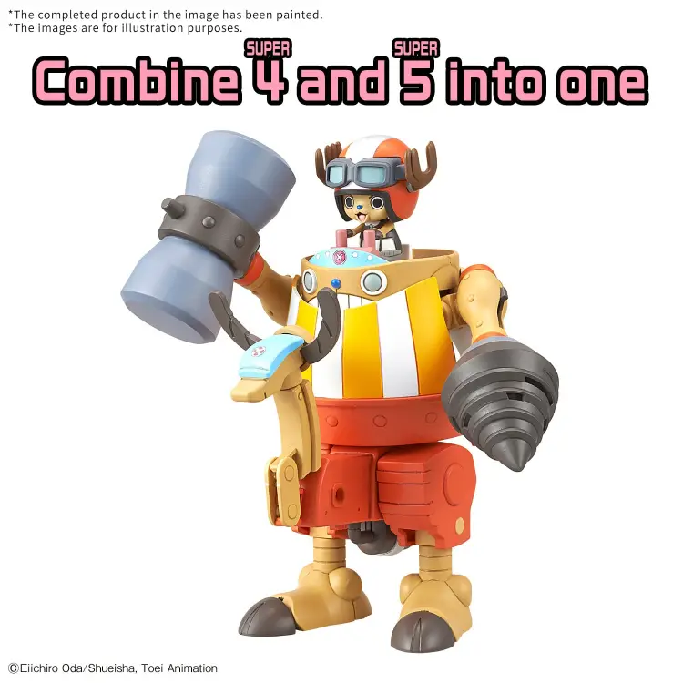 Bandai Model Kit - ONE PIECE- Chopper Robo Supper 4&5 Kung Fu ...& Walk Hopper -Model Kit