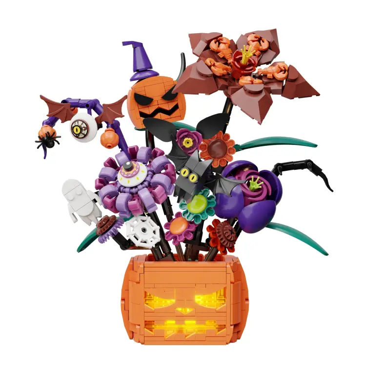 Pantasy - PANTASY - Midnight Pumpkin bouquet - Building block 570 pcs