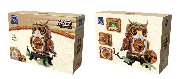 Pantasy - PANTASY - Owl Clock - Building block 897 pcs