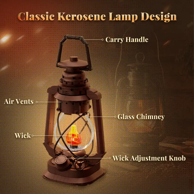 Pantasy - PANTASY - Kerosene Lamp - Building block 379 pcs