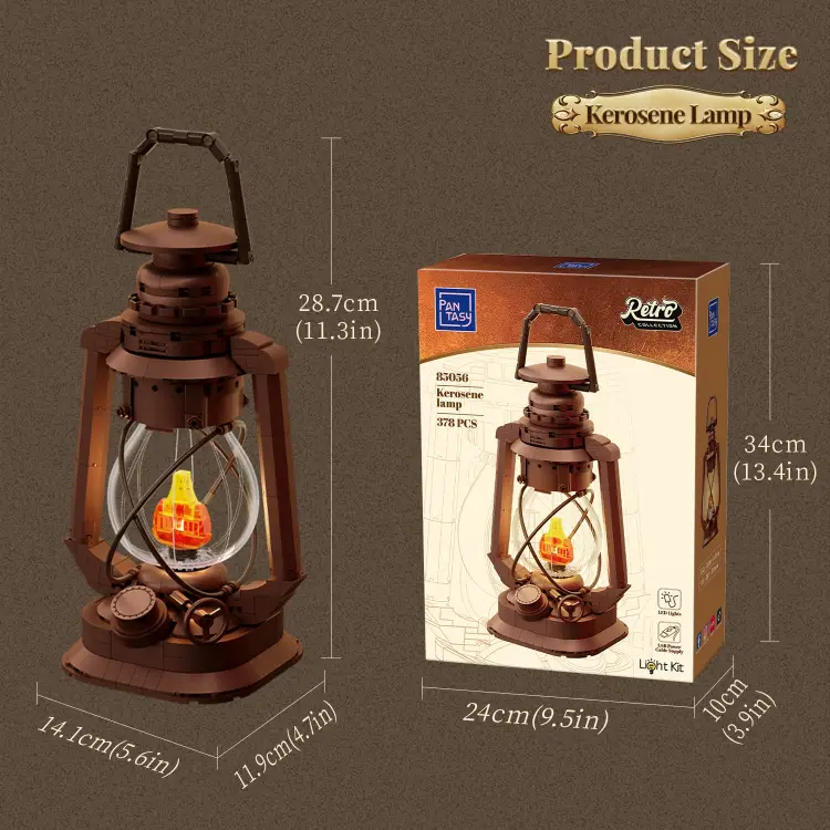 Pantasy - PANTASY - Kerosene Lamp - Building block 379 pcs