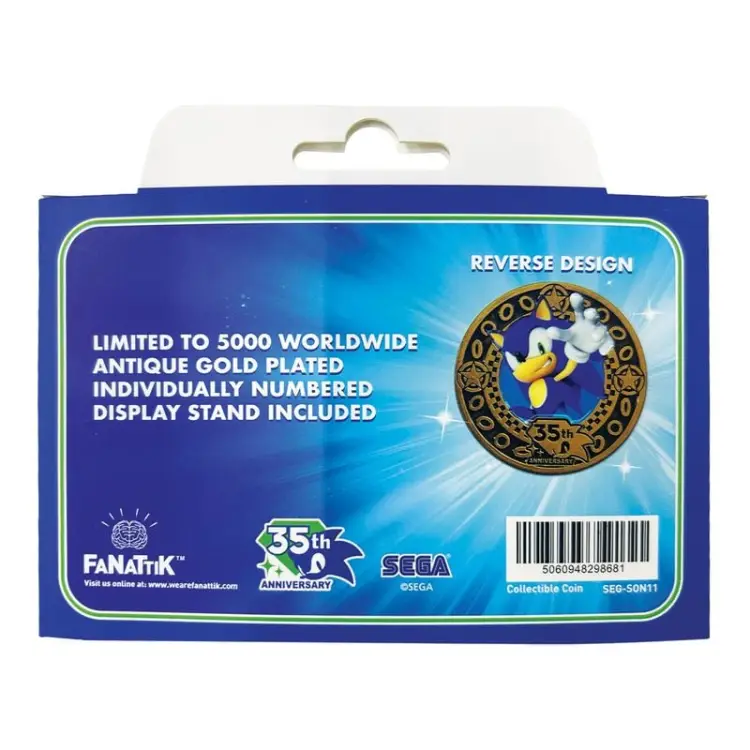 Fanattik - SONIC - 35th Anniversary - Limited Edition Coin
