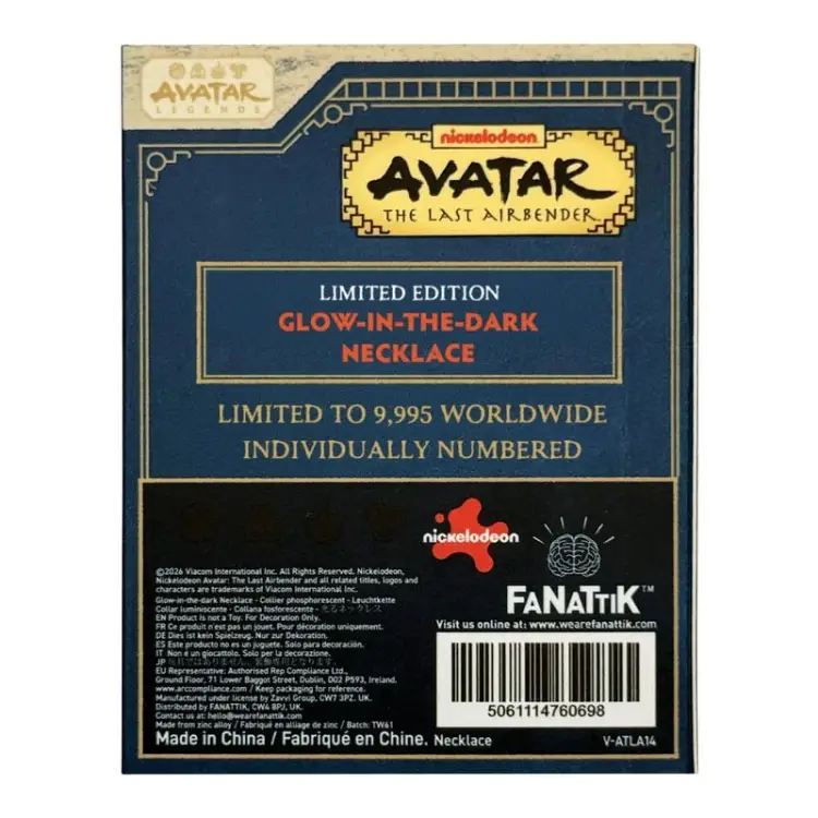 Fanattik - AVATAR THE LAST AIRBENDER - Element - Necklace Limited Edition