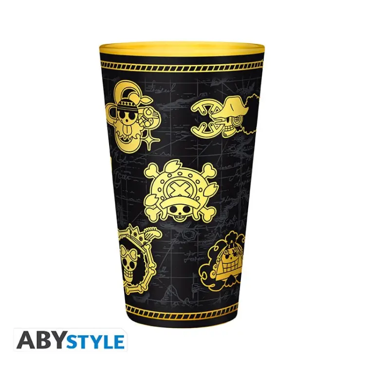 ABYstyle - ONE PIECE - Gold Skulls - Premium XXL Glass 400ml